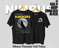 MOON WOLF PRINTED T SHIRT